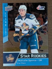 2022-23 Upper Deck CHL Star Rookies Malcolm Spence Clear Cut #359