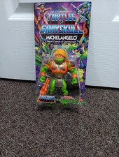 New Turtles of Grayskull Michelangelo Figure TMNT x MOTU 2024 Ninja Turtles