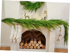 Garland Real Touch Faux Cedar Garland Christmas Greenery 6FT Extra Full Cedar