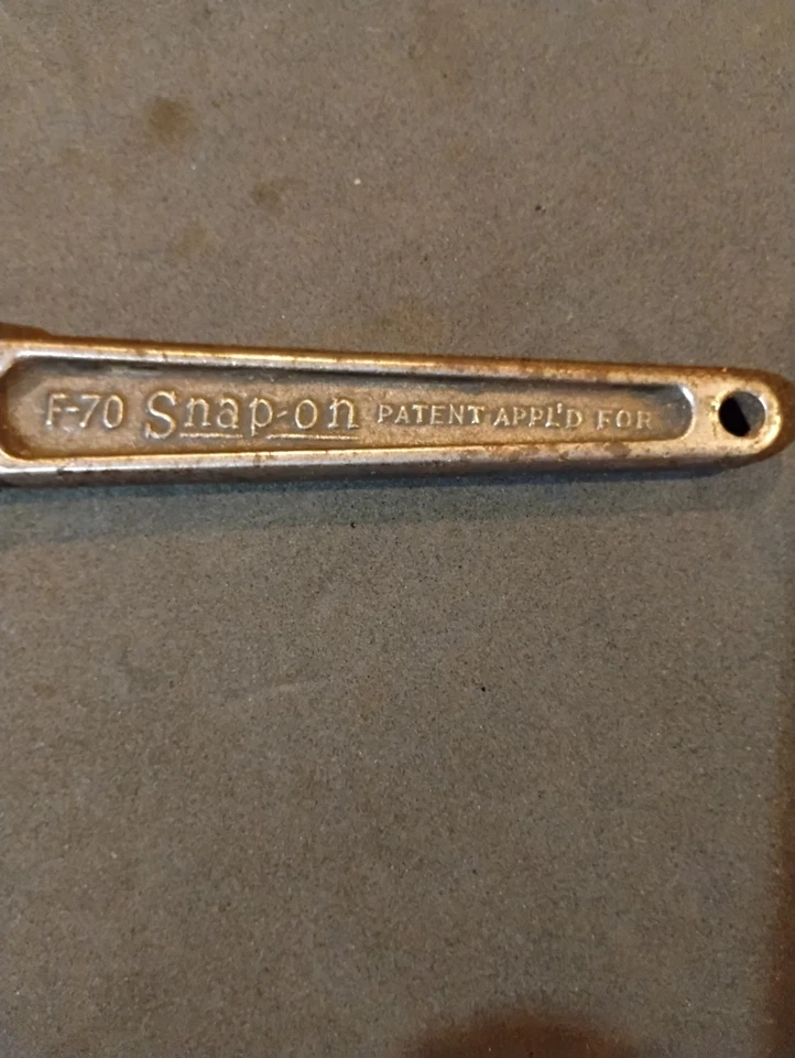 1931 Very Rare Vintage Snap-On F70 Ferret Ratchet 3/8” Drive Kenosha, WI. USA - Image 4 of 4