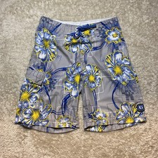Billabong Men's Vintage Y2K Board Shorts Digital Floral Print Size 32 Surf Skate