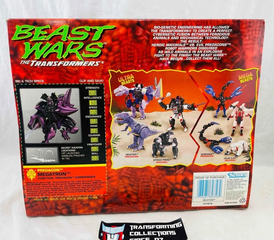 Transformers Vintage Beast Wars 1996 Ultra Class Megatron MISB - Image 4 of 4