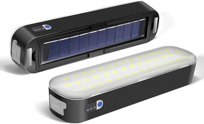 LED Campinglampe mit Powerbank wasserdicht Solar USB Hängelicht für Outdoor