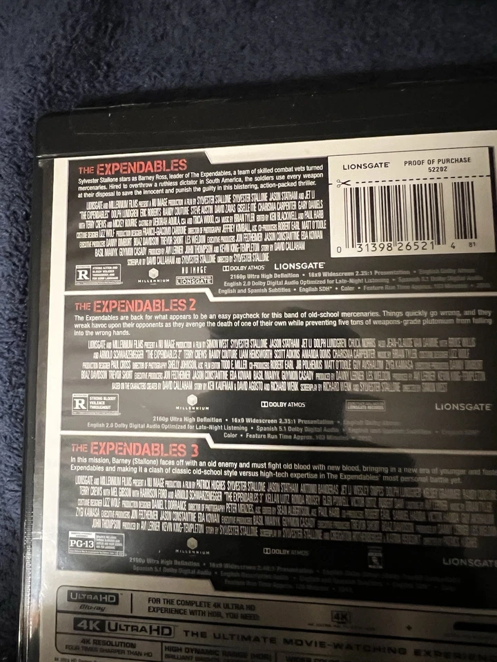 The Expendables 3-Film Collection 4K Ultra HD Blu-ray - Image 3 of 4