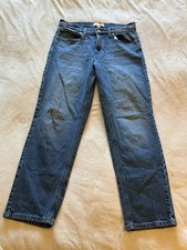 Lucky Brand Jeans Womens 6/28 Blue Denim Boy Mid Rise Relaxed Straight