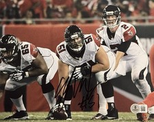 Alex Mack Signed Autographed Atlanta Falcons 8x10 Photo BAS Beckett COA 