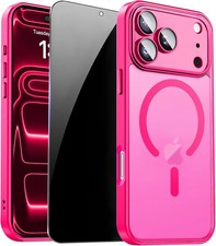 for iPhone 17 Pro Max Case with Privacy Screen Protector and Camera Protection C