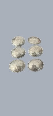 VTG Silver Western Scroll Belt Buckle Concho Lot (14 pcs  display picture 2