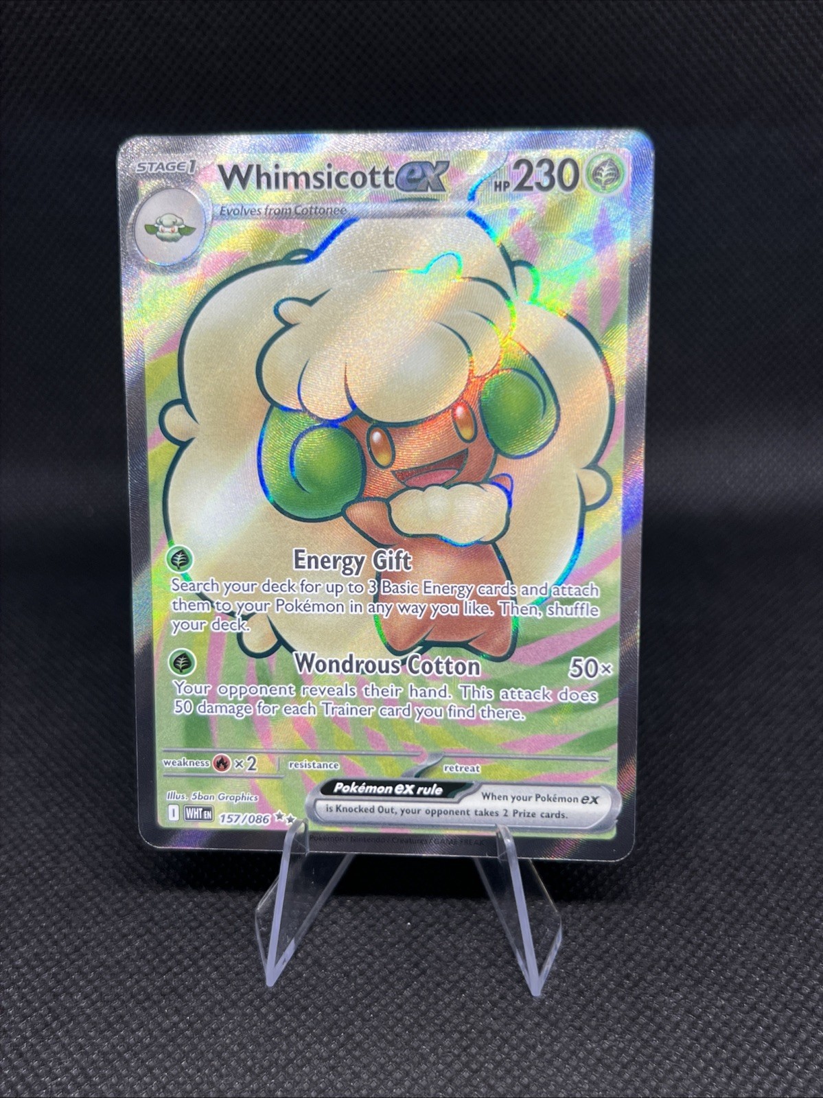 5 Pokemon Card Lot / Whimsicott EX / Dedenne / Enamorus V / Shuckle / Pawmi Holo