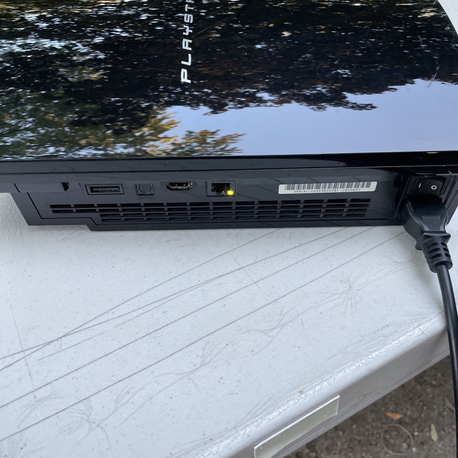 Sony PlayStation 3 Black Home Console Gaming System w/Power Cable ONLY