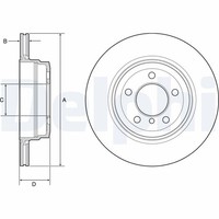 2X Bremsscheibe Delphi BG4937C FüR BMW 7Er E65 E66 E67 730