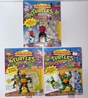 TMNT Wacky Action -Raphael, Mikey & Shredder Vintage MOC Lot Playmates 1989/1990