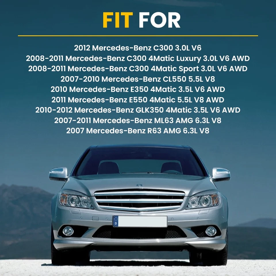 4 sensores de oxígeno aguas arriba y aguas abajo para Mercedes-Benz S550 E550 ML350 ML550 2006-2013 Foto 4 de 4