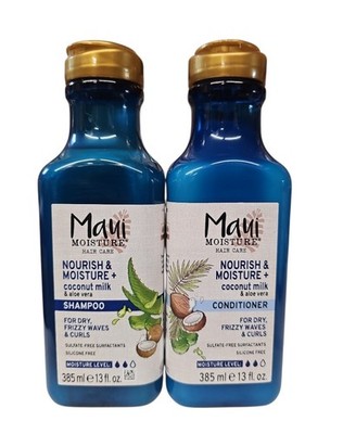 Maui Moisture Shampoo & Conditioner COMBO COCONUT Milk for Dry Hair 13oz ea 