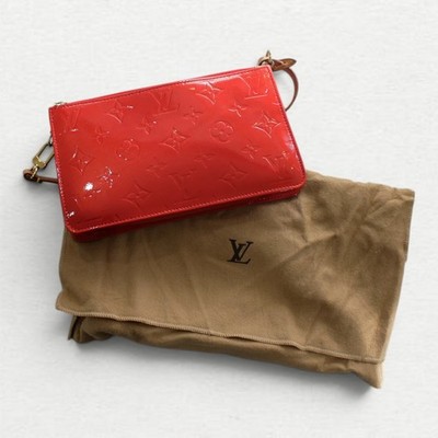 Louis Vuitton Lexington M91132 Handbag Monogram Vernis Leather Rouge Red