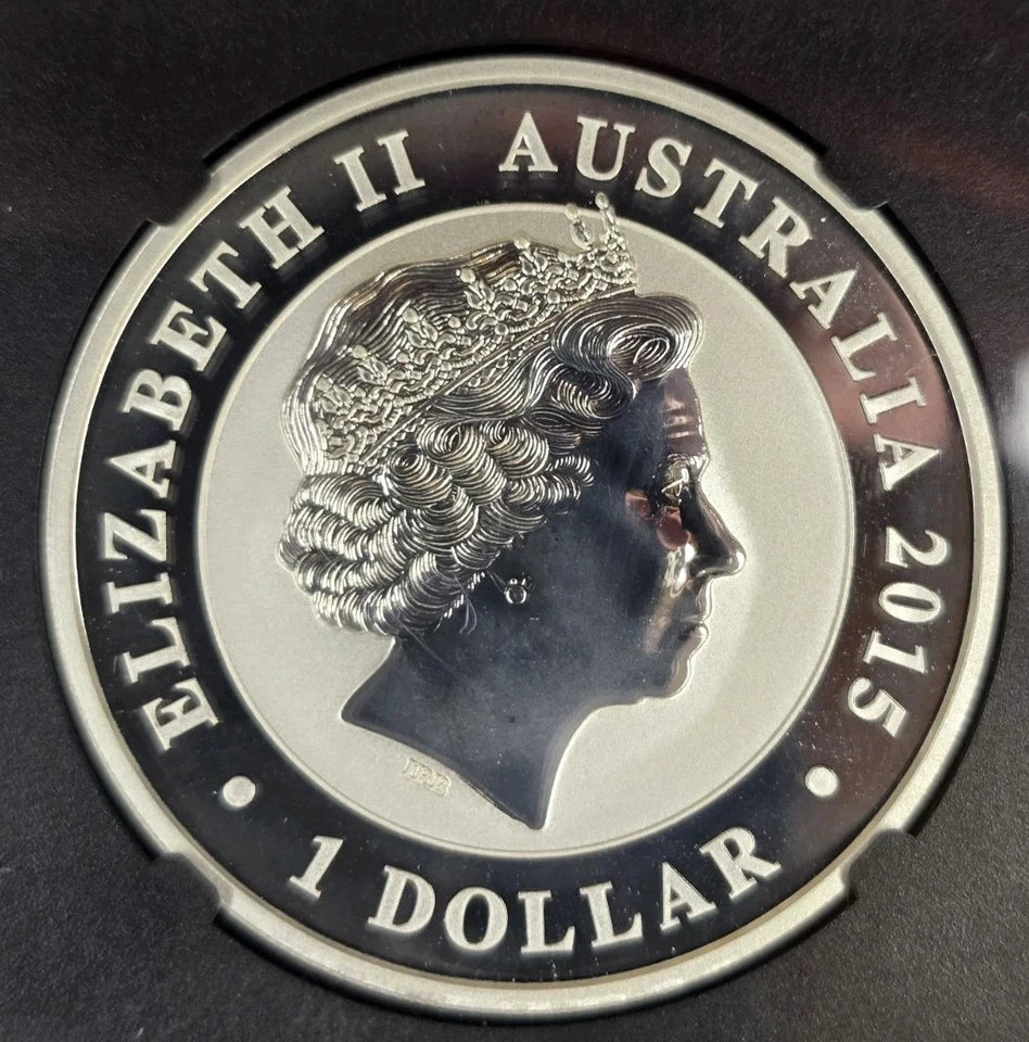 Australia 2015P plata $1 Cucaburra 25 aniversario NGC MS 70 P25 Foto 4 de 4