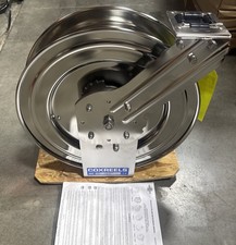 COXREELS P-LPL-425-SS Spring Return Hose Reel 25 ft, 1/2 in I.D., 300 Psi Max