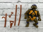 Vintage TMNT 1988 Donatello Figure ALMOST COMPLETE Playmates HARD HEAD