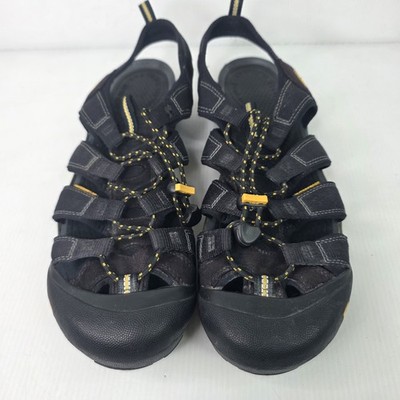 Keen Commuter Men's Cycling Sandals 10.5 Black Yellow SPD Cleat Bike Shoes