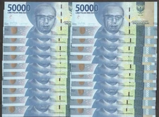 INDONESIA RUPIAH 1 Million 20x 50000 Guaranteed AUTHENTIC ++ -Verified 1,000,000