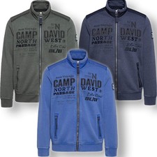 Camp David Sweatjacke S-4XL Sweatshirt Jacke Logo Print Neu Etikett 129,95 3733