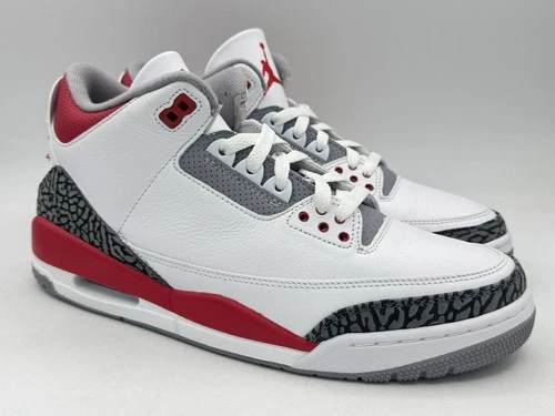 Air Jordan 3 Retro Mid Fire Red Black White DN3707-160 Men’s Size 10