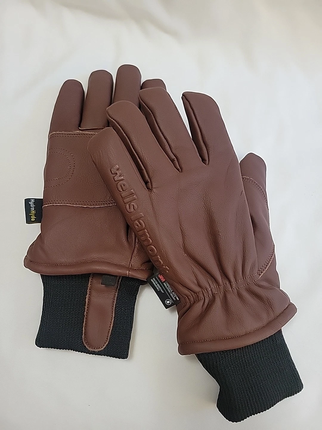 Vintage Wells Lamont Leather Gloves Men's Large Thinsulate Insulated Hipora