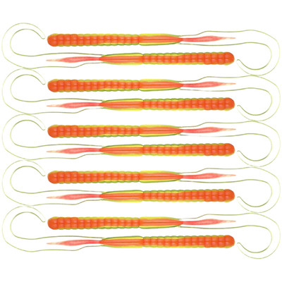 Soft Bait Dual-Color Core Design Flexibel Curved Tail Lebensechte Präsentation