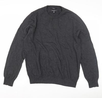Marks and Spencer Herren Pullover grau Baumwolle, Größe L
