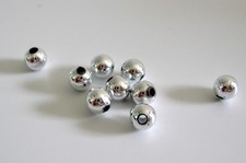 5MM DARICE ROUND SILVER VACUUM PLATED SPACER CRAFT BEADS -  1000 BEADS