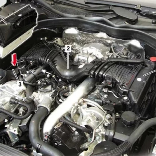 Luftmassenmesser Ansaugrohr Für Mercedes CLS 300 350 CDI 3.0 V6 MOTOR OM642 - Bild 14 von 14
