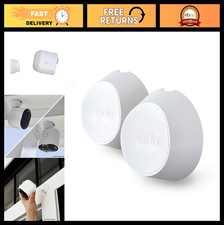 Magnetic Wall Mounts for Arlo Cameras - Indoor/Outdoor Use, 2 Pack, White