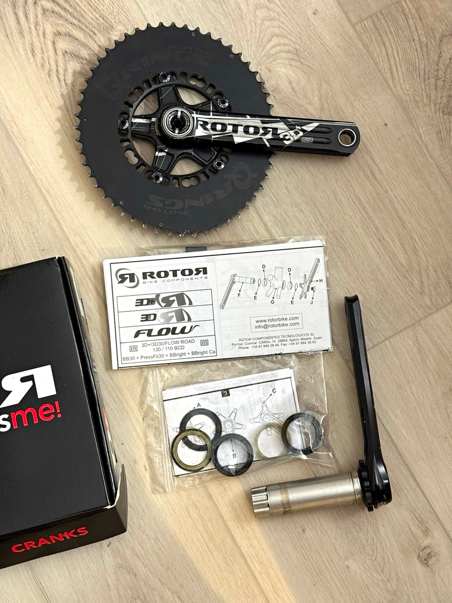 【USED】ROTOR FLOW CRANK 170mm and... Rotor 170 mm Crankarm Bicycle Cranksets for sale | eBay