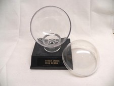 ALL-STAR BASEBALL HOLDER ON BLACK BASE  PERSONALIZED HOLDS KEEPSAKE GAME BALL