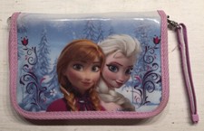 Disney Frozen Princess Elsa  Anna Zip Around Wallet Purse Wristlet