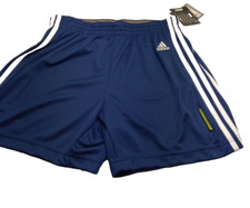 Adidas Soccer Climalite Blue White Football Shorts Youth Kids Size XL 18-20