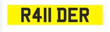 R411 DER Raider Turbo 786 Reg Dvla Number Plate Hustler Bad Rai Singh Kabbadi R