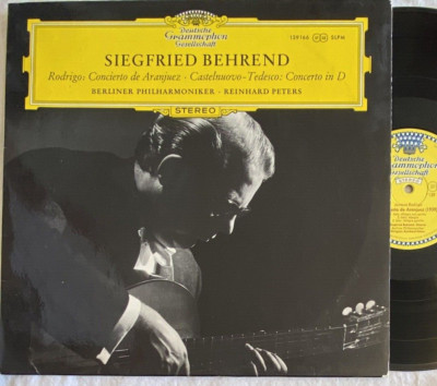 SIEGFRIED BEHREND Spanish Acoustic Guitar DGG German Import RODRIGO Tulip BERLIN