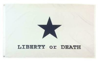 Goliad Liberty or Death 3x5 Flag - Reinforced header with brass grommets!