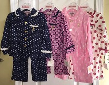 NWT Juicy Couture Toddler Baby Girls Sleep Flannel Ruffle Pajama Pajamas 2pc SET