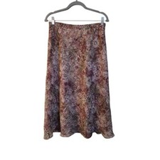 Vintage Women's Floral Midi Skirt 6P