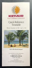 KEY AIR Timetable Effective December 30, 1992