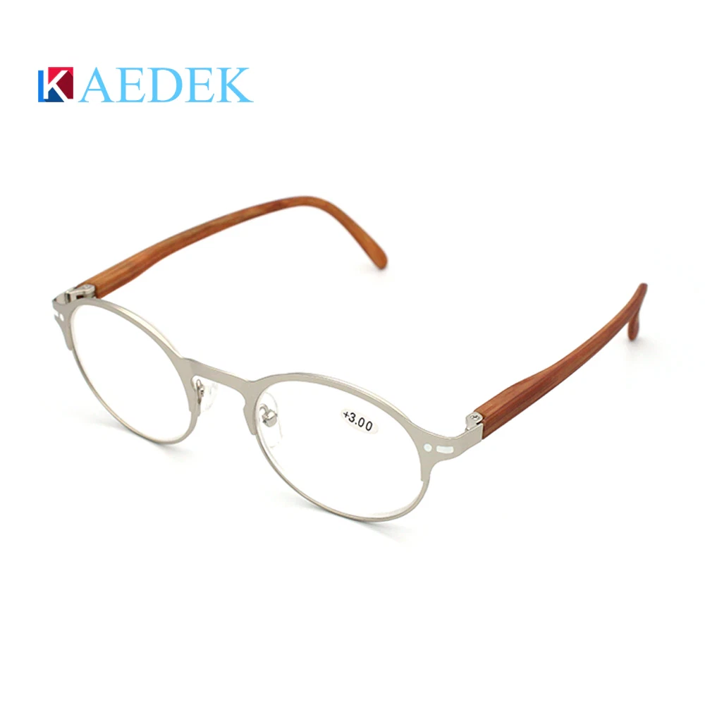 Gafas de Lectura Tipo Madera Lentes para Hombres y Mujeres Anteojos con Medida