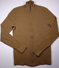 EXPRESS Men's Brown Full Zip Knit Sweater NWOT Small