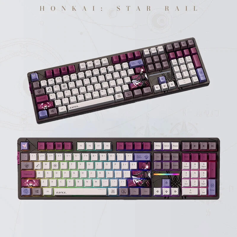 Official miHoYo Honkai: Star Rail Kafka Theme RGB Mechanical Keyboard 87/108Key - Image 2 of 4