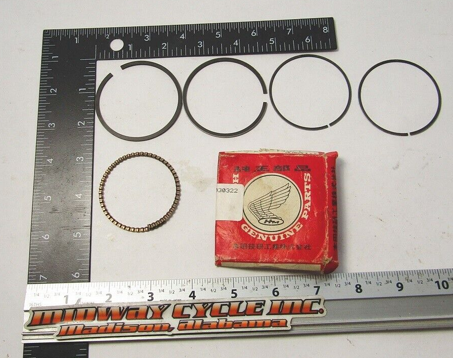 ウィル HONDA XL125 NEW OEM PISTON RING SET 1.00 MM 4TH O/S 13051-365-004