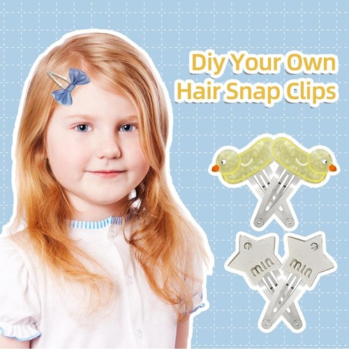 100 Pcs 2 Inch Hair Metal Snap Clips Hair Barrettes for Girls Women Kids - Picture 7 of 9