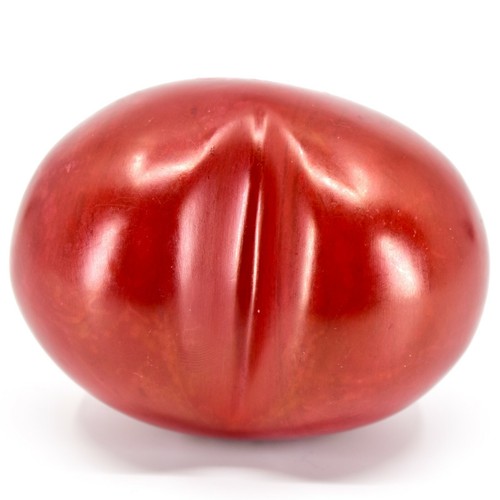 Vaneal Group Hand Carved Soapstone 2-Sided Red "Love" Heart Paperweight - Imagen 3 de 5