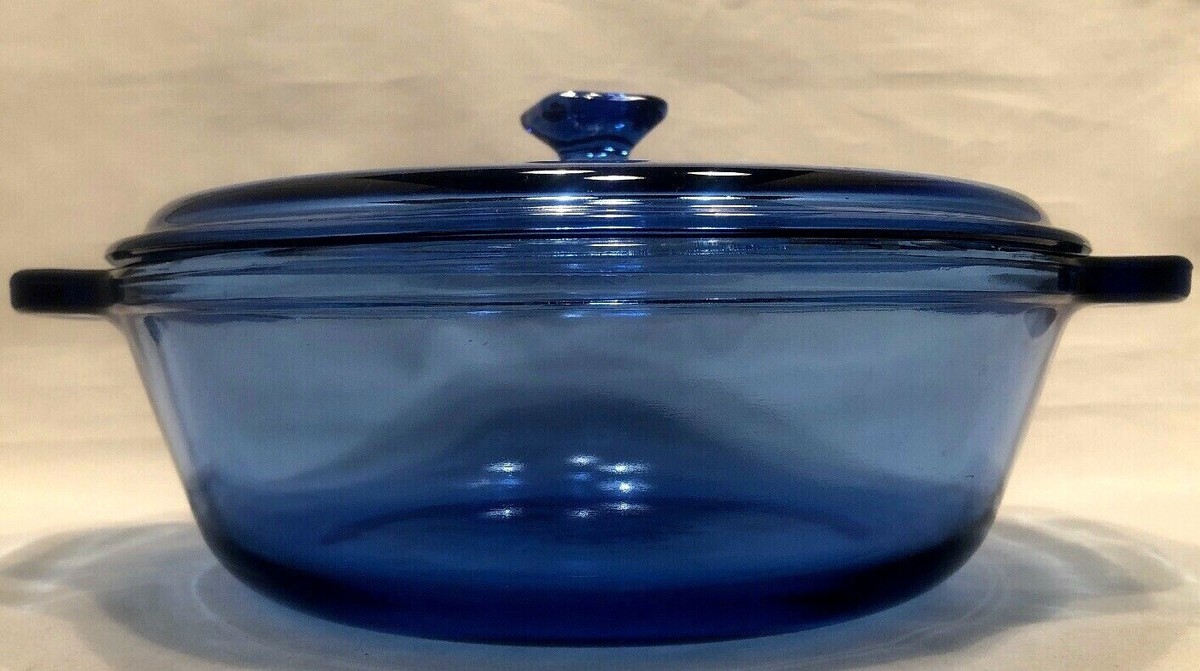 Anchor Hocking Ovenware Cobalt Blue Glass Casserole 9