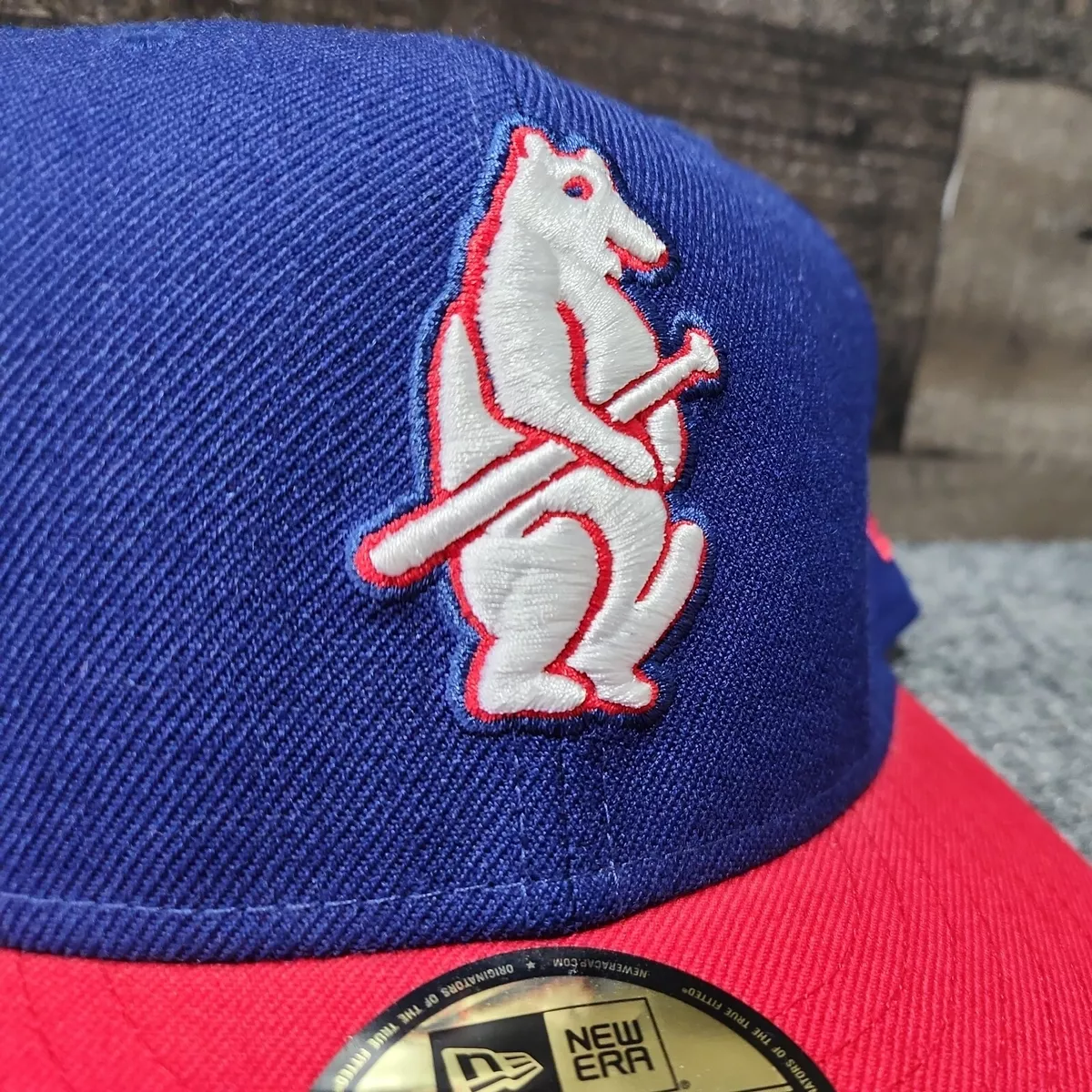 Chicago Cubs Cooperstown Collection Hat New Era 59fifty 7 Cap Standing Bear  Blue